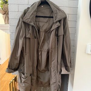 Burberry Dark Brown Jacket with Pocket Detail
